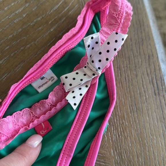 Doll Green and Pink Bikini with bows - Picture 2 of 5